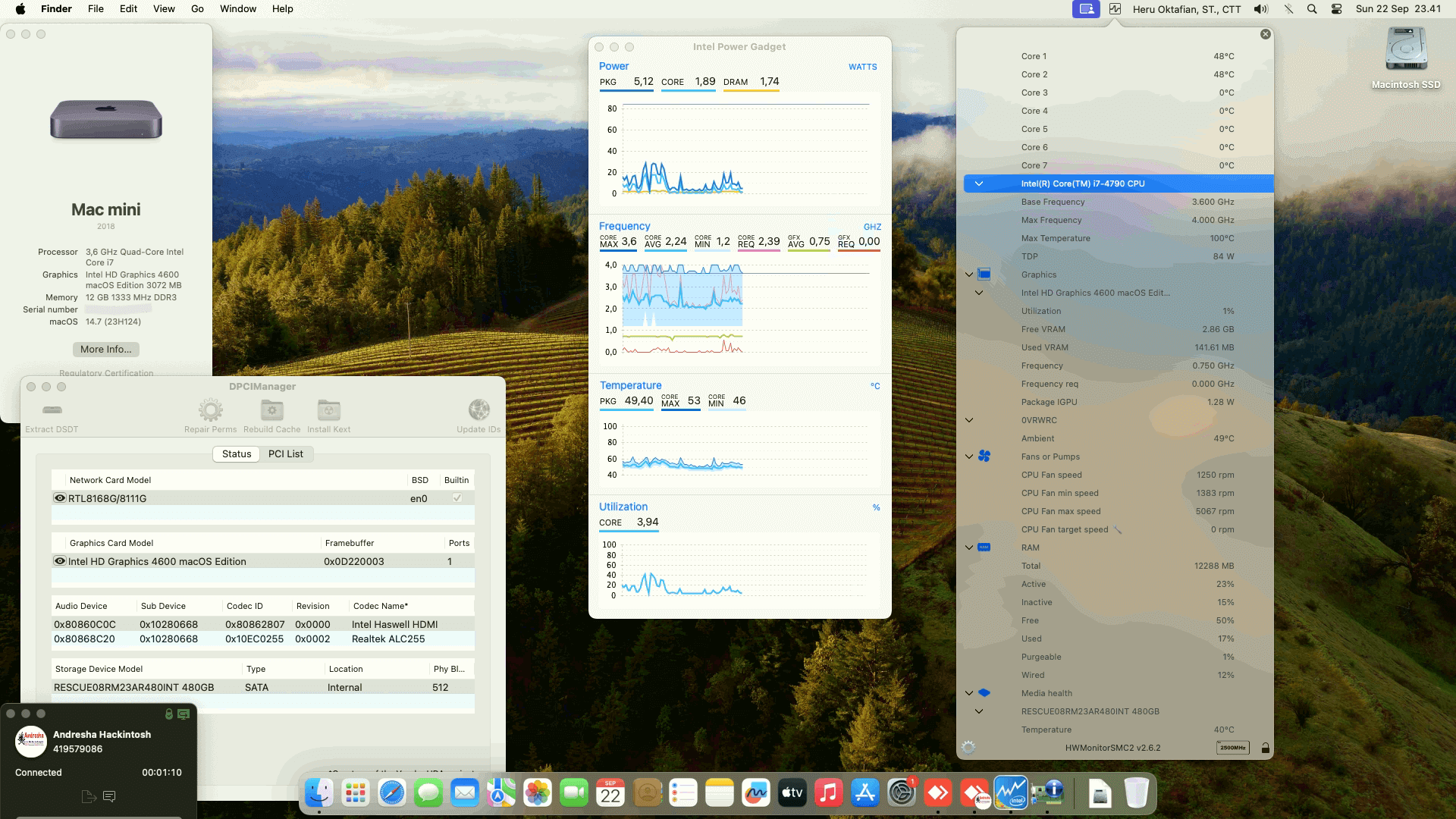 Success Hackintosh macOS Sonoma 14.7 Build 23H124 in Dell Optiplex 3020 Mini PC